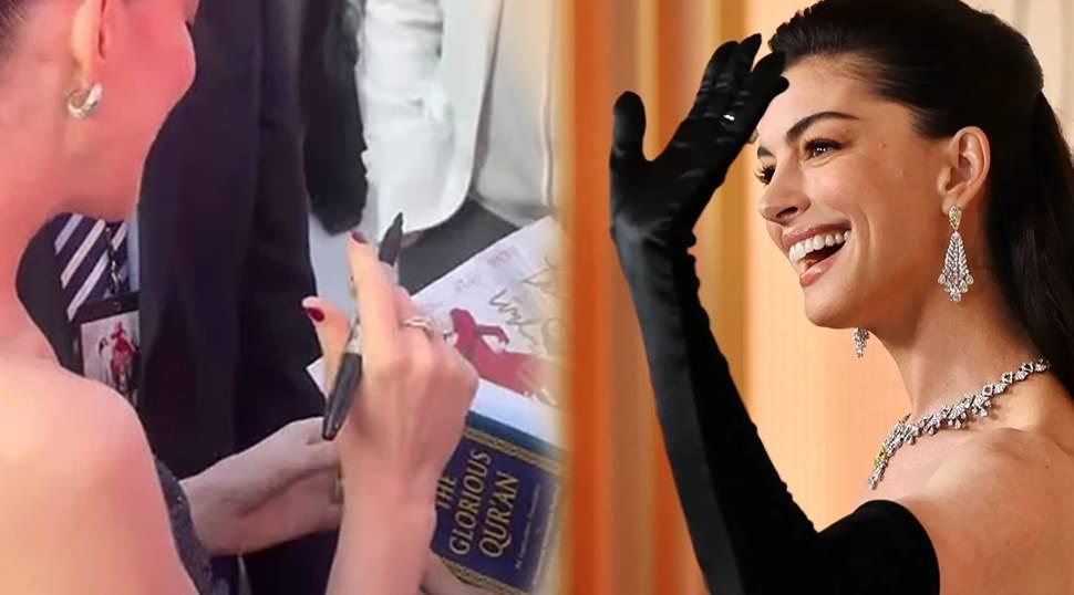 Anne Hathaway'e Kur'an-ı Kerim hediyesi!
