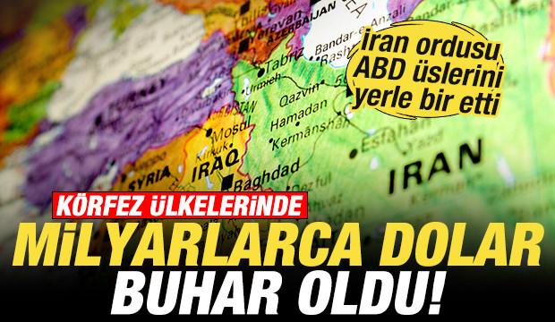 İran ordusu ABD &uuml;slerini yerle bir etti! K&ouml;rfez &uuml;lkelerinde milyarlarca dolar buhar oldu