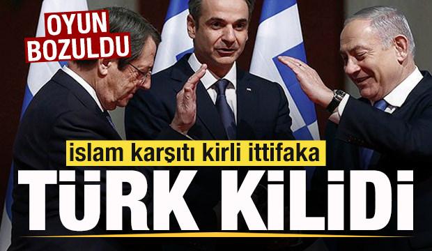 İslam karşıtı kirli ittifaka T&uuml;rk kilidi! Yunanistan, İsrail ve Rumların oyunu bozuldu