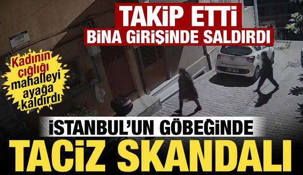 Kağıthane'de taciz skandalı! Gen&ccedil; kadını evine kadar takip edip bina girişinde saldırdı
