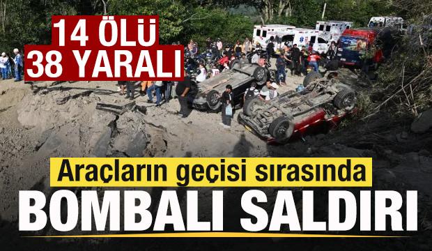 Korkun&ccedil; katliam! Ara&ccedil;ların ge&ccedil;işi sırasında bombalı saldırı: 14 &ouml;l&uuml;, 38 yaralı