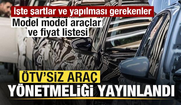 &Ouml;TV'siz ara&ccedil; y&ouml;netmeliği yayınlandı! İşte aranan şartlar! 