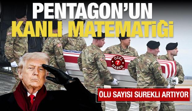 Pentagon&rsquo;un kanlı matematiği: ABD&rsquo;de s&uuml;rekli değiştirilen &ouml;l&uuml; ve yaralı askerler