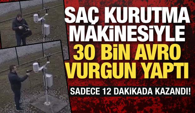 Sa&ccedil; kurutma hilesiyle 30 bin avro vurgun! İşte Fransa'yı karıştıran g&ouml;r&uuml;nt&uuml;