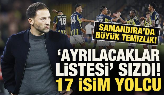 Samandıra'da b&uuml;y&uuml;k temizlik! Fenerbah&ccedil;e'de 'ayrılacaklar listesi' sızdı: 17 isim yolcu