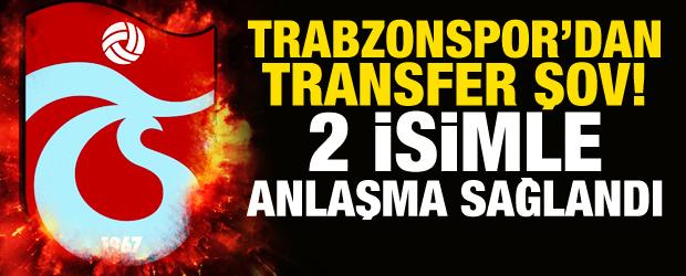 Trabzonspor'dan g&ouml;vde g&ouml;sterisi! Yarım saatte 2 transferi bitirdiler