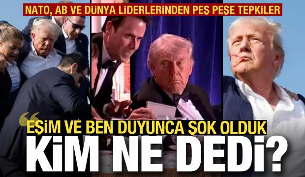 Trump'a &uuml;&ccedil;&uuml;nc&uuml; suikast girişimi! D&uuml;nya liderlerinden peş peşe tepkiler