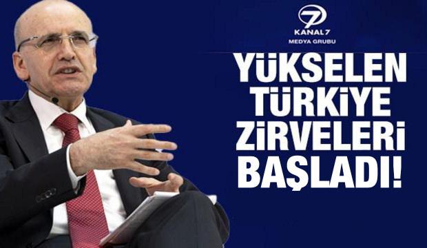 Y&uuml;kselen T&uuml;rkiye Zirveleri bug&uuml;n Bakan Şimşek'in katılımıyla başladı