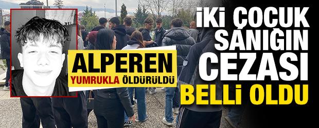 Yumrukla &ouml;ld&uuml;r&uuml;len Alperen'in davasında &ccedil;ocuk sanıkların cezası belli oldu