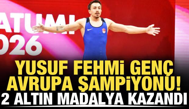 Yusuf Fehmi Gen&ccedil; Avrupa Şampiyonu! 2 altın madalya kazandı