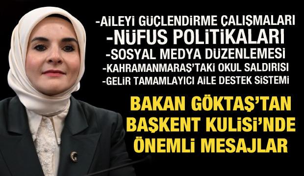Aile ve Sosyal Hizmetler Bakanı Mahinur &Ouml;zdemir G&ouml;ktaş'tan &ouml;nemli a&ccedil;ıklamalar