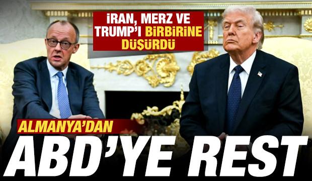 Almanya'dan, ABD'ye rest! İran, Merz ve Trump'ı birbirine d&uuml;ş&uuml;rd&uuml;
