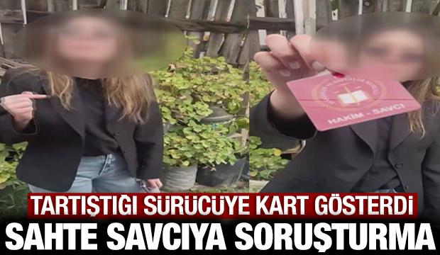 Ataşehir'de tartıştığı s&uuml;r&uuml;c&uuml;ye kendisini savcı olarak tanıtan ş&uuml;pheliye soruşturma