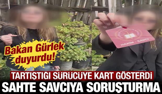 Ataşehir'de tartıştığı s&uuml;r&uuml;c&uuml;ye kendisini savcı olarak tanıtan ş&uuml;pheliye soruşturma