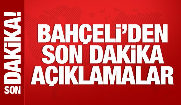 Bah&ccedil;eli'den &ouml;nemli a&ccedil;ıklamalar
