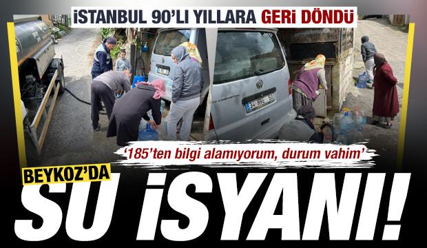 Beykoz'da su isyanı: İstanbul 90'lı yıllara geri d&ouml;nd&uuml;