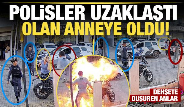 Brezilya'da motosikletini yakmak isteyen &ouml;fkeli oğul annesini alevler i&ccedil;inde bıraktı