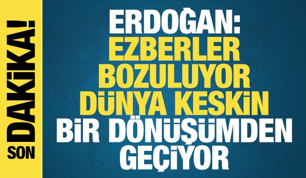 Erdoğan: Meslekler d&ouml;n&uuml;ş&uuml;yor, istihdam alanında ezberler bozuluyor