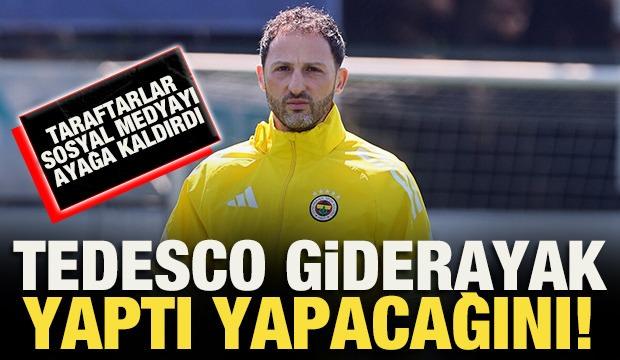 Fenerbah&ccedil;e g&ouml;revine son vermişti! Domenico Tedesco giderayak yaptı yapacağını