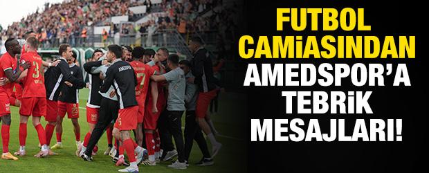 Futbol camiasından S&uuml;per Lig'e y&uuml;kselen Amedspor'a tebrik mesajları!