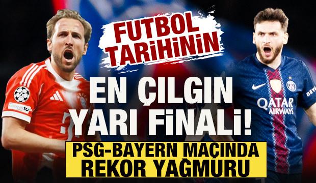 Futbol tarihinin en &ccedil;ılgın yarı finali! PSG-Bayern M&uuml;nih ma&ccedil;ında tam 6 rekor kırıldı