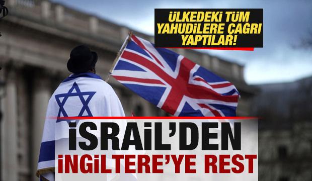 İsrail'den, İngiltere'ye rest! &Uuml;lkedeki t&uuml;m Yahudilere &ccedil;ağrı yaptılar