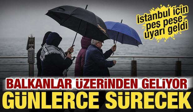 İstanbul dahil bir&ccedil;ok ilde sağanak alarmı! Meteoroloji saat verdi: Kuvvetli geliyor