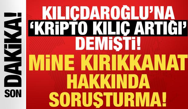 Kılı&ccedil;daroğlu'na "kılı&ccedil; artığı" demişti: Mine Kırıkkanat hakkında soruşturma!