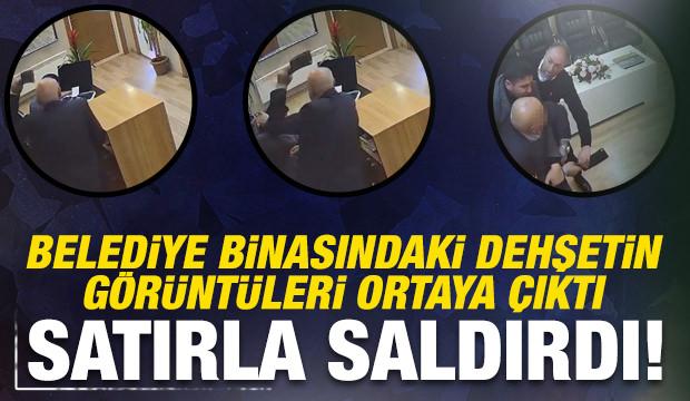 Ordu&rsquo;da belediye başkanının sekreterine saltırlı saldırı anı kamerada