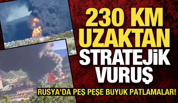Rusya'da petrol rafinerisinde yangın