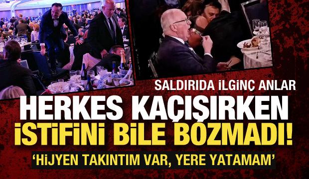 Saldırıda herkes ka&ccedil;ışırken o istifini bile bozmadı! "Hijyen takıntım var, yere yatmam"