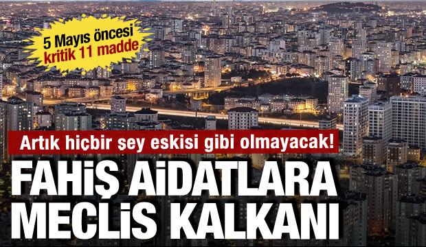 Site aidatlarında keyfi artış d&ouml;nemi bitti: 11 madde daha kabul edildi