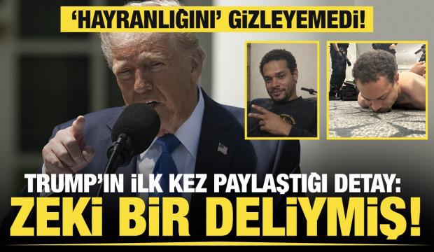 Trump'tan suikast&ccedil;isi hakkında &ccedil;arpıcı s&ouml;zler: Zeki bir deliydi