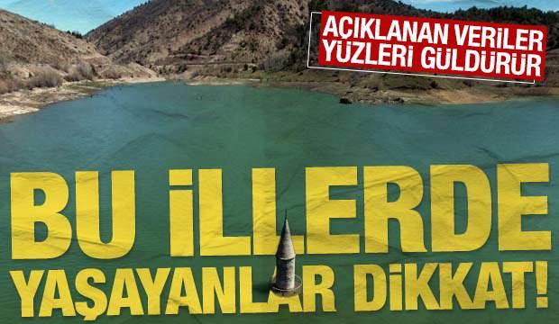 T&uuml;rkiye'de barajları en dolu iller belli oldu: İşte suya doyacak şehirler