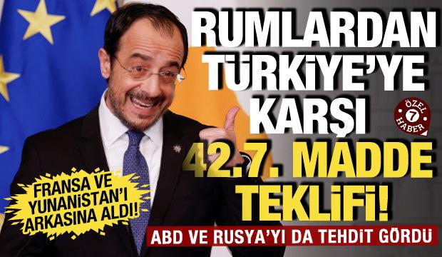 T&uuml;rkiye'ye karşı GKRY'den kritik istek! AB'den 42.7. maddeyi talep etti