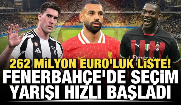 262 milyon Euro'luk liste! Fenerbah&ccedil;e'de se&ccedil;im yarışı hızlı başladı