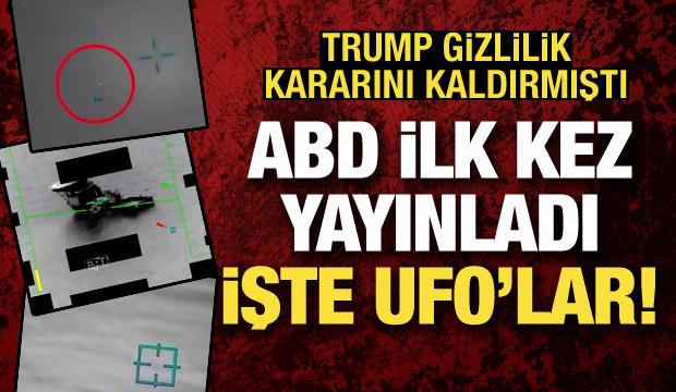 ABD, ilk parti 'UFO' g&ouml;r&uuml;nt&uuml;lerini yayınladı