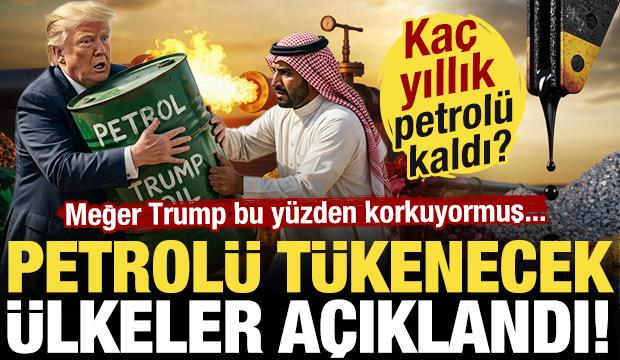 ABD şaşkın! Petrol&uuml; t&uuml;kenecek &uuml;lkeler a&ccedil;ıklandı! Hangi &uuml;lkenin ka&ccedil; yıllık petrol&uuml; kaldı?