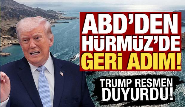 ABD'den H&uuml;rm&uuml;z'de geri adım! Trump resmen duyurdu