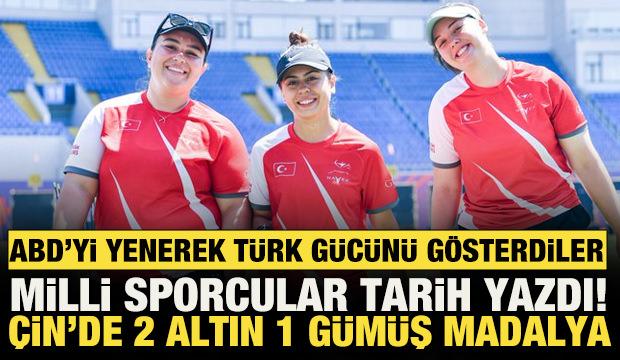 ABD&rsquo;yi yenerek T&uuml;rk g&uuml;c&uuml;n&uuml; g&ouml;sterdiler! Milli ok&ccedil;ular tarih yazdı: 2 altın, 1 g&uuml;m&uuml;ş...