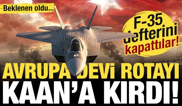 Avrupa &uuml;lkesi F-35'ten vazge&ccedil;ip g&ouml;z&uuml;n&uuml; KAAN'a dikti! &Uuml;lke basını duyurdu...