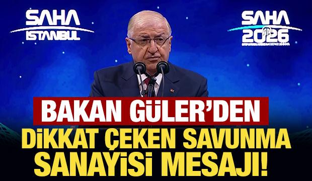 Bakan G&uuml;ler'den dikkat &ccedil;eken savunma sanayisi mesajı! 