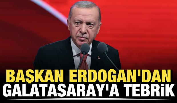 Başkan Erdoğan'dan Galatasaray'a tebrik