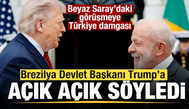 Beyaz Saray'daki g&ouml;r&uuml;şmeye T&uuml;rkiye damgası! Brezilya Devlet Başkanı: Trump'a sundum