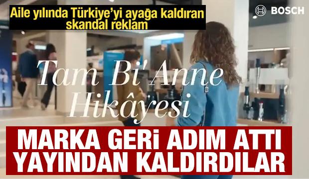 Bosch'un skandal reklamı i&ccedil;in Bakanlık d&uuml;ğmeye bastı! Yayından kaldırdılar