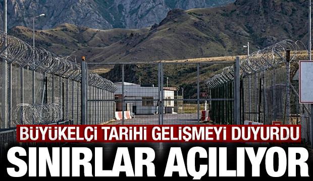 B&uuml;y&uuml;kel&ccedil;i tarihi gelişmeyi duyurdu: Ermenistan ile sınır a&ccedil;ılıyor