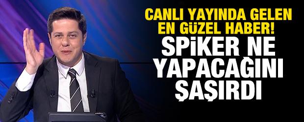Canlı yayında gelen en g&uuml;zel haber! Spiker ne yapacağını şaşırdı