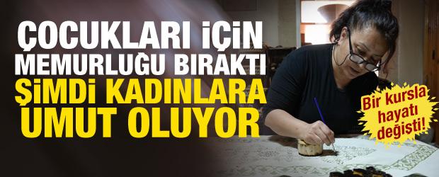 &Ccedil;ocukları i&ccedil;in memurluğu bıraktı, taş baskı ile hayatı değişti!