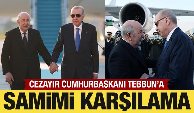 Cumhurbaşkanı Erdoğan, Cezayir Cumhurbaşkanı Tebbun'u karşıladı