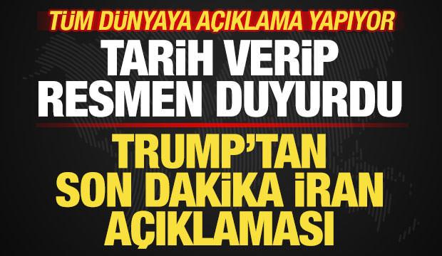 D&uuml;nya ateşkes beklerken Trump'tan son dakika İran a&ccedil;ıklaması! Tarih verip resmen duyurdu